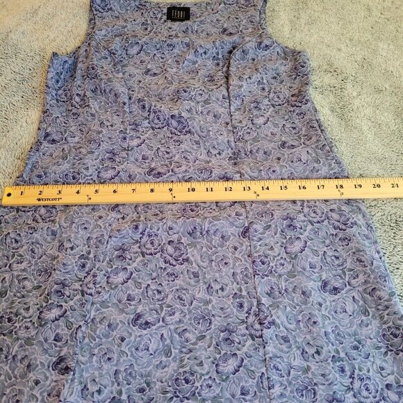 VTg Teddi Dress Sz 6P Purple Floral Maxi Cottagecore Boho Prairie Romantic 16544 - Picture 8 of 10